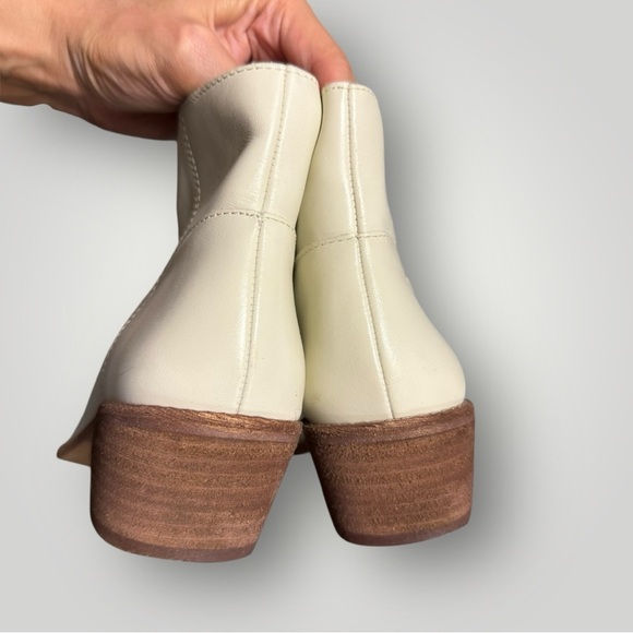 Madewell The Charley Boot in Leather Sz 6.5 Cream - Picture 10 of 14